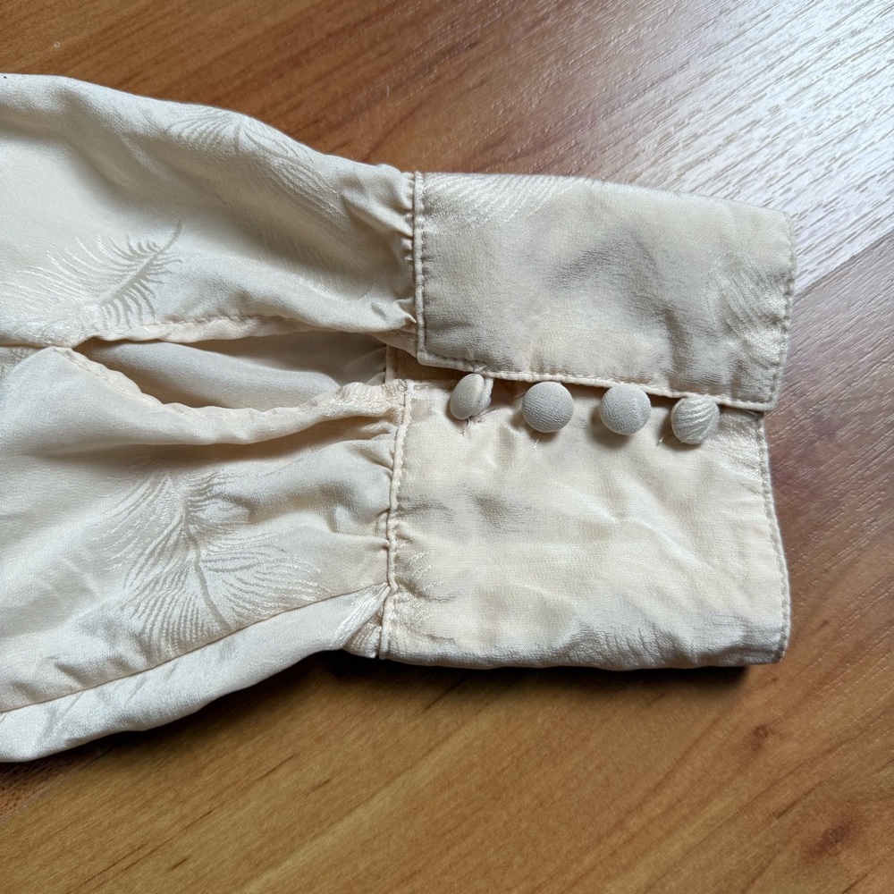 Sezane Cream Tie-Neck Blouse - Picture 7 of 7